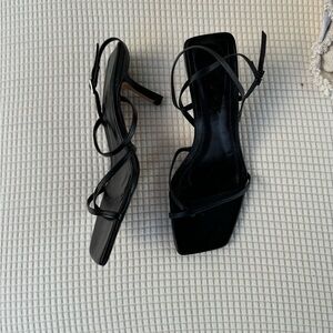 Leather strappy heel sandalsSOLD